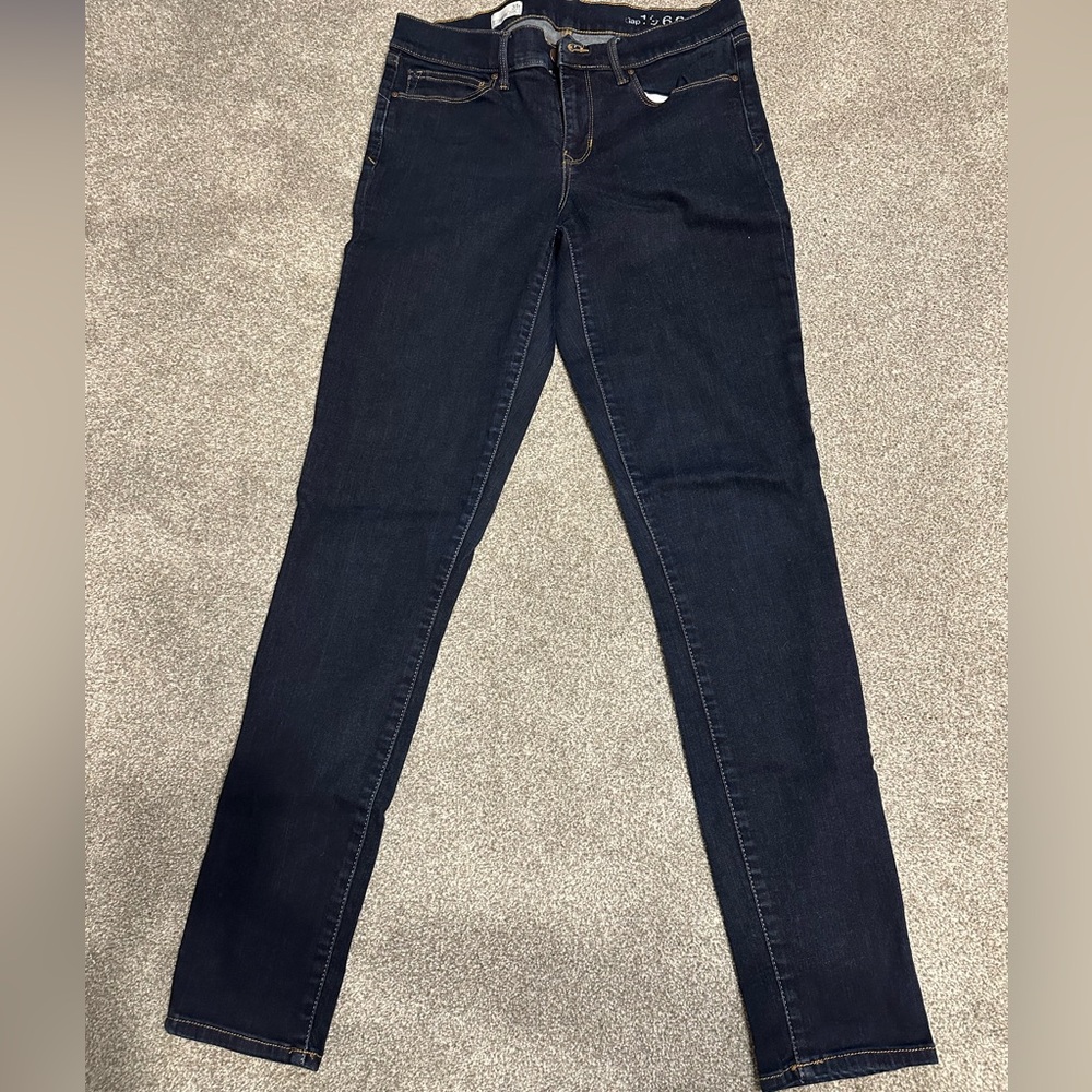 GAP Women's Dark Blue Stretchy Skinny Jeans